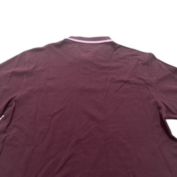NEW Scotch And Soda Burgundy Cotton Polo Shirt Golf Men’s Size Large NWT‎ - Picture 5 of 12